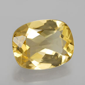 2.12 ct Yellow Golden Beryl Stone, Natural Golden Beryl in Cushion-Cut Shape for Sale