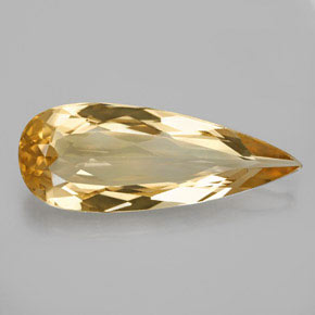 5.06 ct Yellow Golden Beryl Gemstone, Golden Beryl Gem in Pear Facet Shape for Sale.