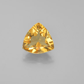1.35 ct Yellow Golden Beryl Gemstone, Golden Beryl Gem in Trillion Facet Shape for Sale.