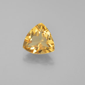 1.35 ct Yellow Golden Beryl Stone, Natural Golden Beryl in Trillion Facet Shape for Sale