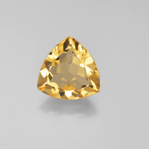 2.61 ct Yellow Golden Beryl Gemstone, Golden Beryl Gem in Trillion Facet Shape for Sale.