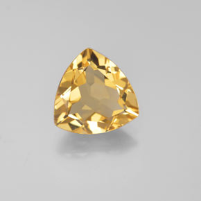 2.61 ct Yellow Golden Beryl Stone, Natural Golden Beryl in Trillion Facet Shape for Sale