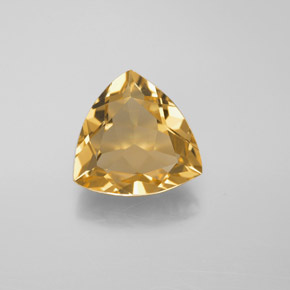 2.67 ct Yellow Golden Beryl Gemstone, Golden Beryl Gem in Trillion Facet Shape for Sale.