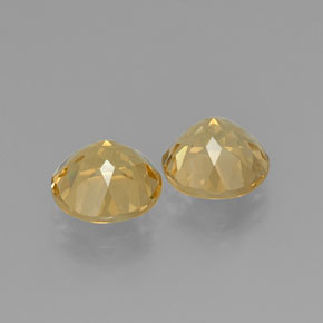 Golden Beryl Gemstone in 9 mm (calibrated) Size for Sale, Golden Beryl Stone in Yellow Color