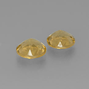 Golden Beryl Gemstone in 9 mm (calibrated) Size for Sale, Golden Beryl Stone in Yellow Color