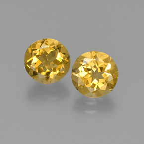 4.31 ct Yellow Golden Beryl Gemstone, Golden Beryl Gem in Round Facet Shape for Sale.