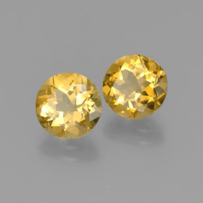4.31 ct Yellow Golden Beryl Stone, Natural Golden Beryl in Round Facet Shape for Sale