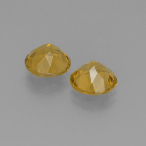 Golden Beryl Gemstone in 9 mm (calibrated) Size for Sale, Golden Beryl Stone in Yellow Color