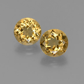 4.99 ct Yellow Golden Beryl Gemstone, Golden Beryl Gem in Round Facet Shape for Sale.