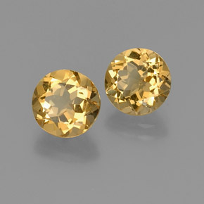 4.99 ct Yellow Golden Beryl Stone, Natural Golden Beryl in Round Facet Shape for Sale