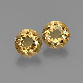 4.80 ct Yellow Golden Beryl Gemstone, Golden Beryl Gem in Round Facet Shape for Sale.