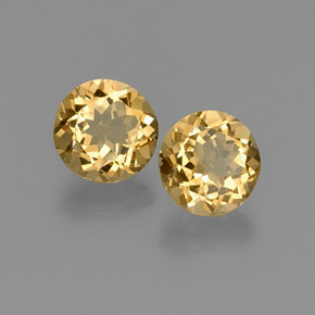 4.80 ct Yellow Golden Beryl Stone, Natural Golden Beryl in Round Facet Shape for Sale