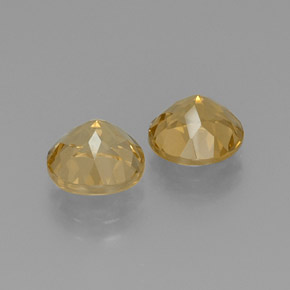 Golden Beryl Gemstone in 9 mm (calibrated) Size for Sale, Golden Beryl Stone in Yellow Color