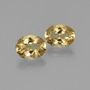 4.71 ct Yellow Golden Beryl Gemstone, Golden Beryl Gem in Oval Facet Shape for Sale.