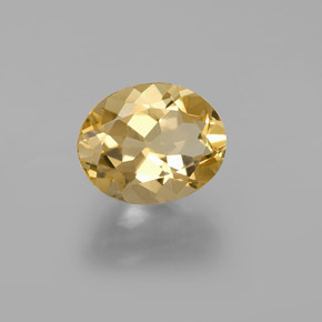 2.29 ct Yellow Golden Beryl Stone, Natural Golden Beryl in Oval Facet Shape for Sale