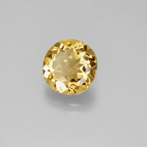 2.88 ct Yellow Golden Beryl Stone, Natural Golden Beryl in Round Facet Shape for Sale