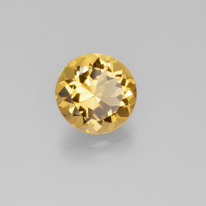2.85 ct Yellow Golden Beryl Stone, Natural Golden Beryl in Round Facet Shape for Sale