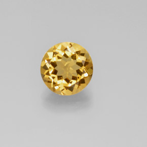 2.40 ct Yellow Golden Beryl Gemstone, Golden Beryl Gem in Round Facet Shape for Sale.