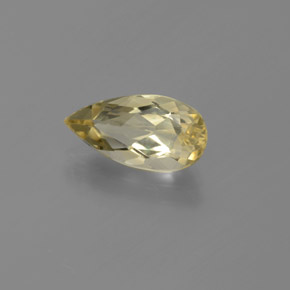 1.70 ct Yellow Golden Beryl Stone, Natural Golden Beryl in Pear Facet Shape for Sale
