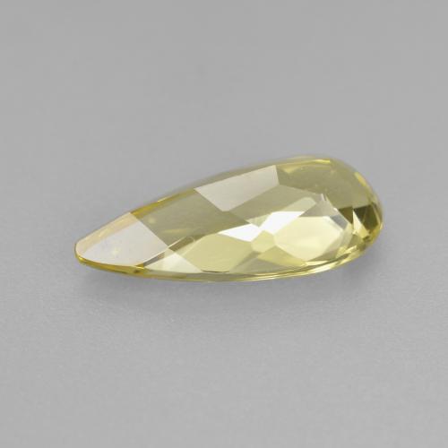 Golden Beryl Gemstone in 13.2 x 6.1 mm Size for Sale, Golden Beryl Stone in Medium-Light Yellow Color
