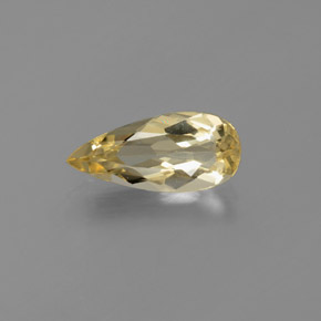1.69 ct Yellow Golden Beryl Stone, Natural Golden Beryl in Pear Facet Shape for Sale