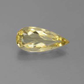 ゴールド ゴールドベリル 宝石 - 2.3ct ペアーファセット (ID: 372102)