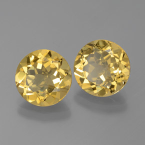 5.70 ct Yellow Golden Beryl Stone, Natural Golden Beryl in Round Facet Shape for Sale
