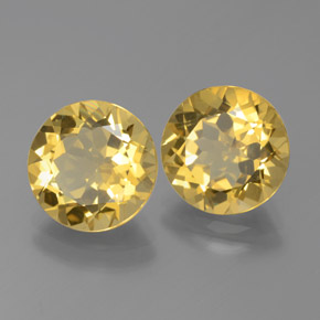 6.28 ct Yellow Golden Beryl Stone, Natural Golden Beryl in Round Facet Shape for Sale