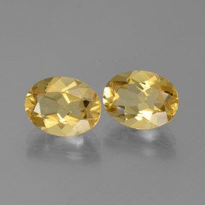 3.41 ctw Golden Golden Beryl Stones, Natural Golden Beryl in Oval Facet Shape for Sale