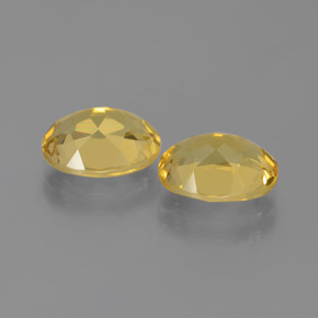 Golden Beryl Gemstones in 9 x 7 mm (calibrated) Size for Sale, Golden Beryl Stones in Medium Golden Color
