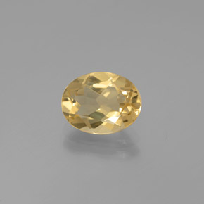 1.72 ct Yellow Golden Beryl Stone, Natural Golden Beryl in Oval Facet Shape for Sale