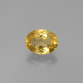 1.83 ct Yellow Golden Beryl Gemstone, Golden Beryl Gem in Oval Facet Shape for Sale.