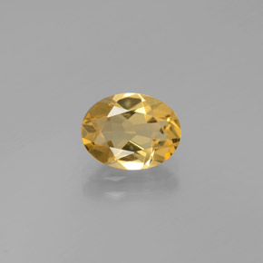 1.60 ct Yellow Golden Beryl Gemstone, Golden Beryl Gem in Oval Facet Shape for Sale.