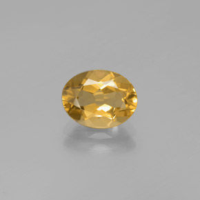 1.68 ct Yellow Golden Beryl Gemstone, Golden Beryl Gem in Oval Facet Shape for Sale.
