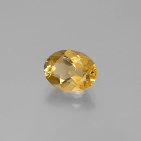 1.68 ct Yellow Golden Beryl Stone, Natural Golden Beryl in Oval Facet Shape for Sale