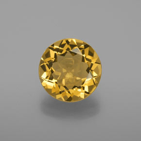 3.29 ct Yellow Golden Beryl Gemstone, Golden Beryl Gem in Round Facet Shape for Sale.