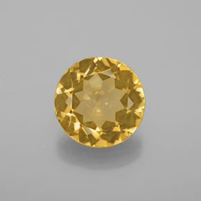 2.98 ct Yellow Golden Beryl Gemstone, Golden Beryl Gem in Round Facet Shape for Sale.