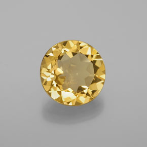 2.98 ct Yellow Golden Beryl Stone, Natural Golden Beryl in Round Facet Shape for Sale