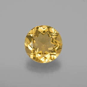 2.70 ct Yellow Golden Beryl Gemstone, Golden Beryl Gem in Round Facet Shape for Sale.