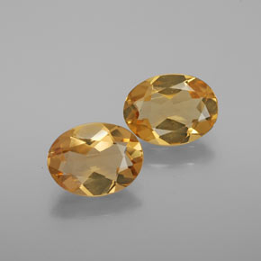 ミディアムオレンジ ゴールドベリル 宝石 - 1.3ct オーバル ファセット (ID: 376159)