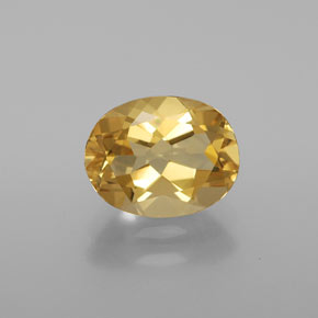 1.86 ct Yellow Golden Beryl Gemstone, Golden Beryl Gem in Oval Facet Shape for Sale.