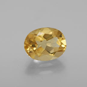 1.86 ct Yellow Golden Beryl Stone, Natural Golden Beryl in Oval Facet Shape for Sale