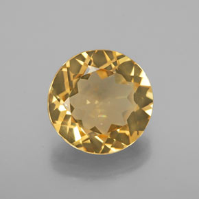 3.20 ct Yellow Golden Beryl Gemstone, Golden Beryl Gem in Round Facet Shape for Sale.
