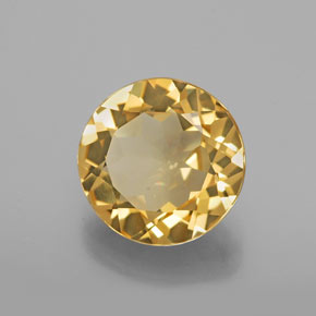 3.20 ct Yellow Golden Beryl Stone, Natural Golden Beryl in Round Facet Shape for Sale