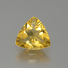 1.16 ct Yellow Golden Beryl Gemstone, Golden Beryl Gem in Trillion Facet Shape for Sale.