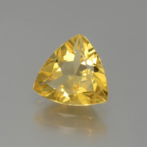 1.16 ct Yellow Golden Beryl Stone, Natural Golden Beryl in Trillion Facet Shape for Sale