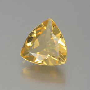 1.32 ct Yellow Golden Beryl Stone, Natural Golden Beryl in Trillion Facet Shape for Sale