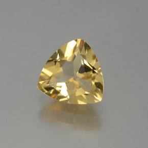1.51 ct Yellow Golden Beryl Stone, Natural Golden Beryl in Trillion Facet Shape for Sale
