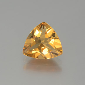 1.32 ct Yellow Golden Beryl Gemstone, Golden Beryl Gem in Trillion Facet Shape for Sale.