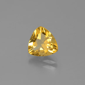 1.47 ct Yellow Golden Beryl Stone, Natural Golden Beryl in Trillion Facet Shape for Sale